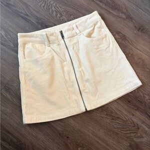 American Eagle Outfitters Tan Corduroy Mini Skirt